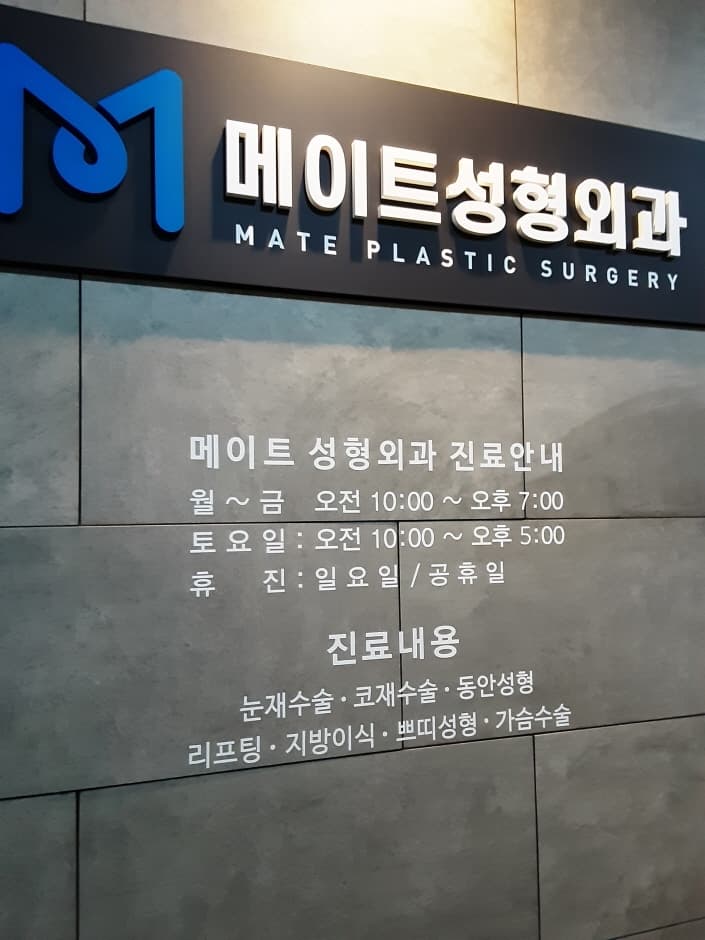 Mate Plastic Surgery [Tax Refund Shop] (메이트성형외과)
